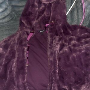 Women's Purple Faux Fur Jacket